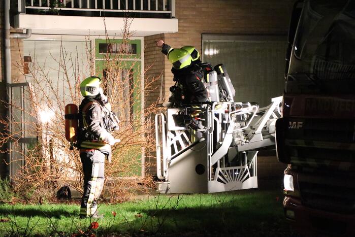 Flinke uitslaande brand in woning