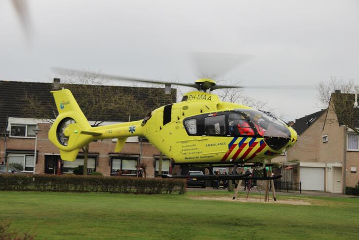 Traumahelikopter geland voor incident