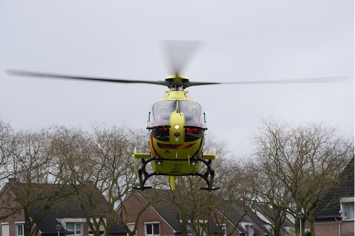 Traumahelikopter geland voor incident