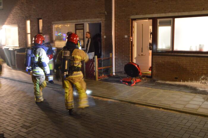 Brand in woning snel geblust