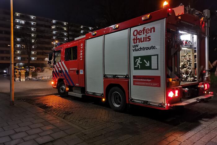 Afvalbrand snel geblust