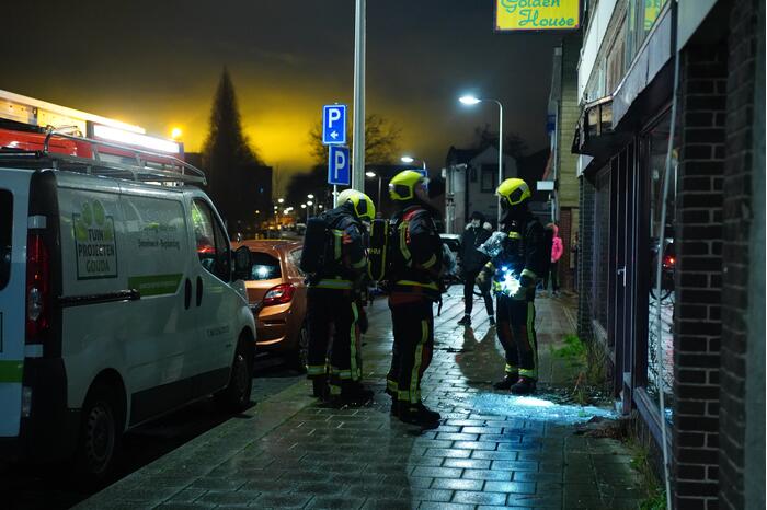 Vuurwerk vernield ruit leegstaande Chinees restaurant