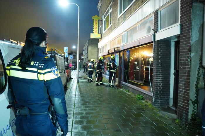 Vuurwerk vernield ruit leegstaande Chinees restaurant