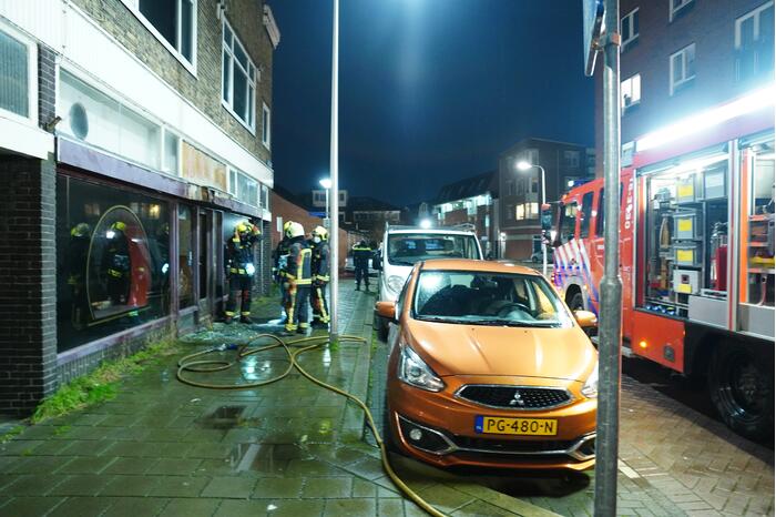 Vuurwerk vernield ruit leegstaande Chinees restaurant