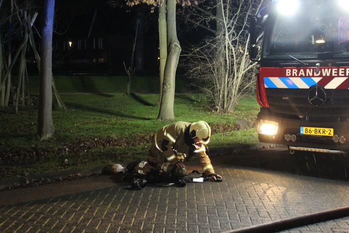 Autobrand snel geblust door brandweer