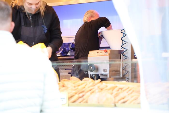 Topdrukte bij Bakkers Oliebollen