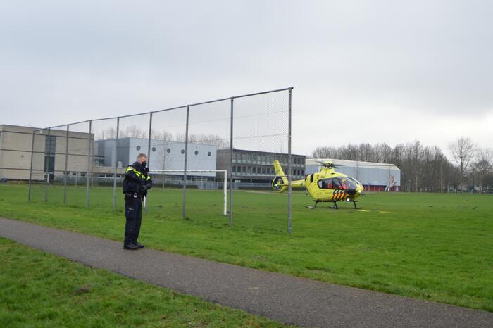 Traumahelikopter landt voor incident