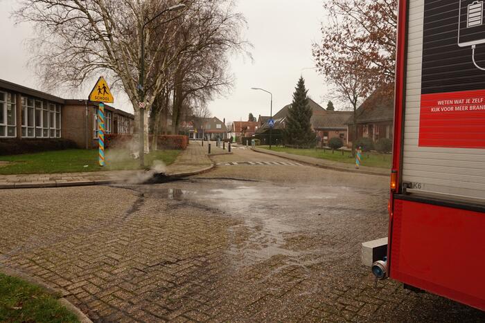 Veel rook bij buitenbrand