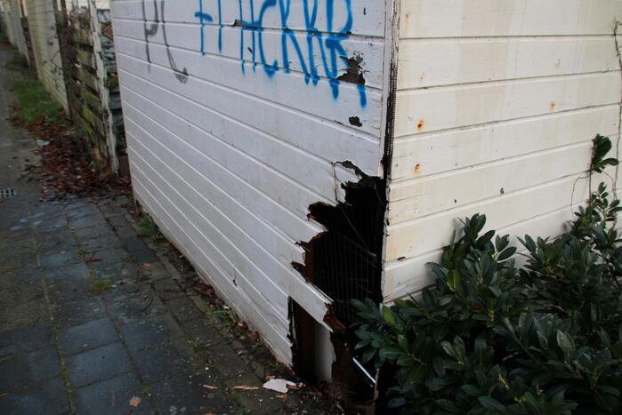 Brand in schuur snel geblust