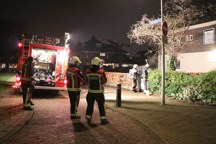 Brand in container snel geblust