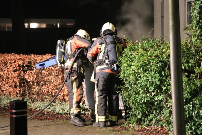 Brand in container snel geblust