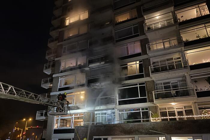 Uitslaande brand in flatwoning