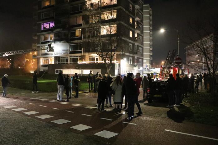 Uitslaande brand in flatwoning