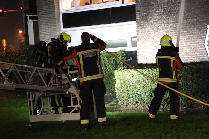 Uitslaande brand in flatwoning