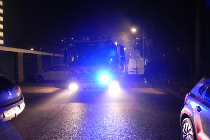 Bestelbus verwoest door brand
