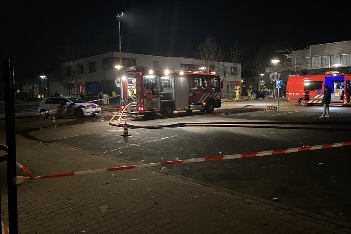 Grote uitslaande brand in woning