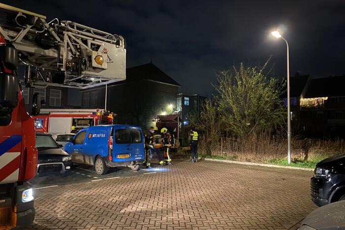 Gebouwbrand blijkt brandend reclamebord