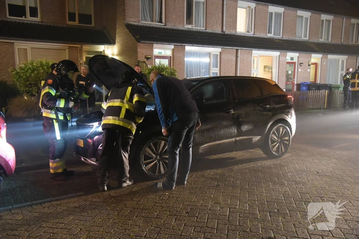 Brand in auto snel geblust