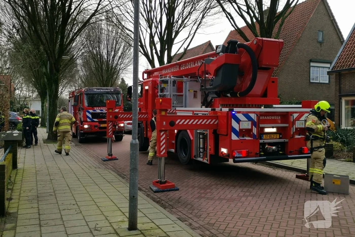 Schoorsteenbrand geveegd met ramoneur