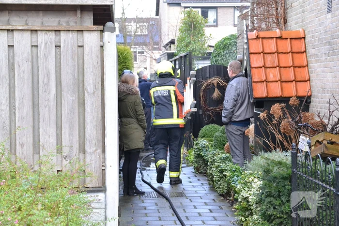 Kliko door brand verwoest