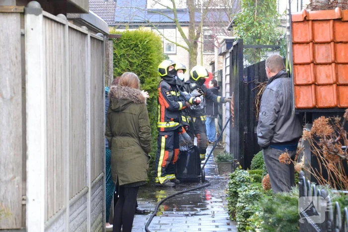Kliko door brand verwoest