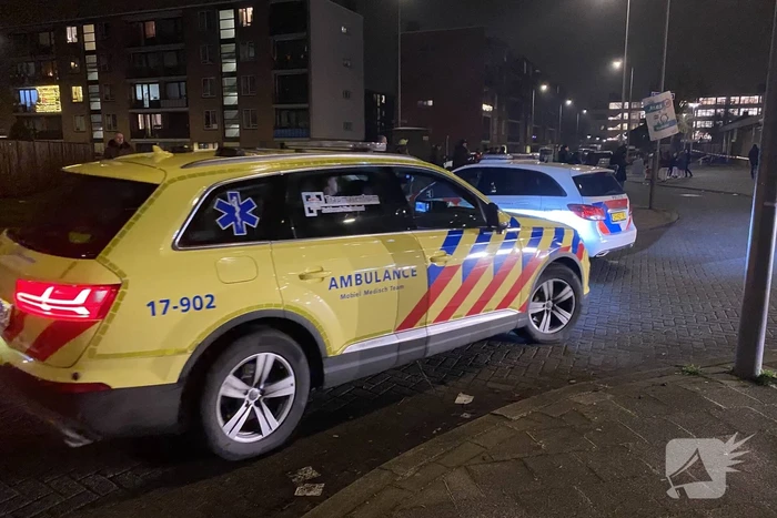Brand na explosie in winkelpand
