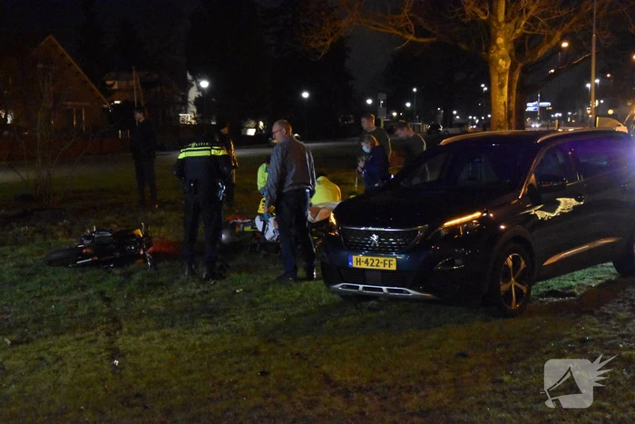 Motorrijder gewond na ongeval