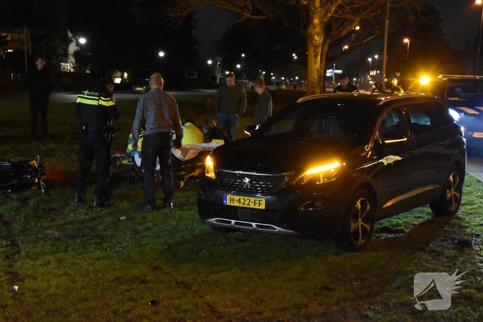 Motorrijder gewond na ongeval