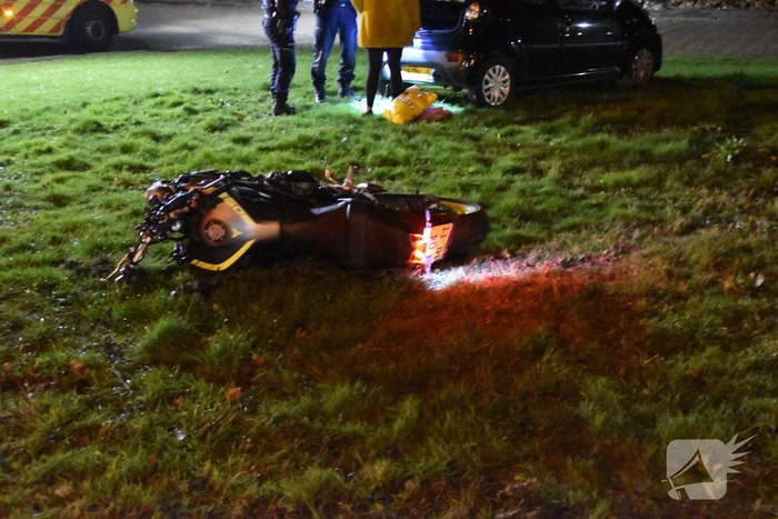 Motorrijder gewond na ongeval