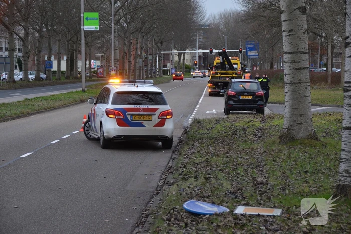 Gewonde na eenzijdige botsing