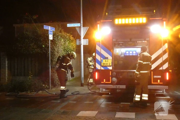 Kerstbomen in brand gestoken
