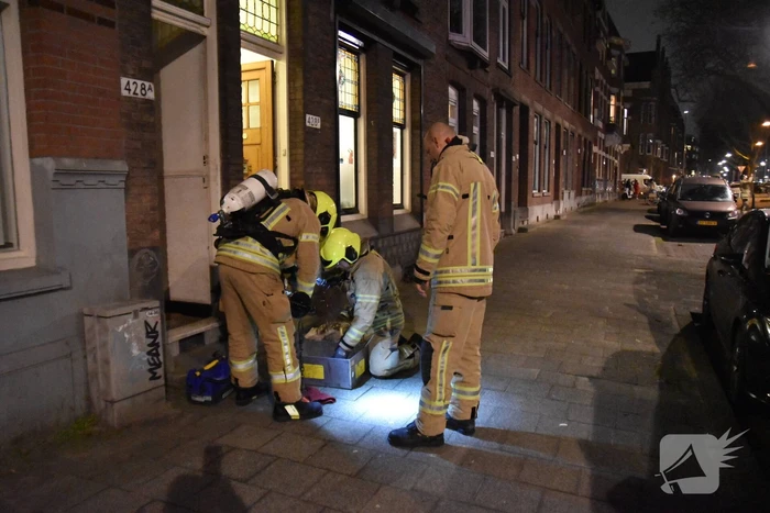 Opgehoopt roet in schoorsteen zorgt voor brand
