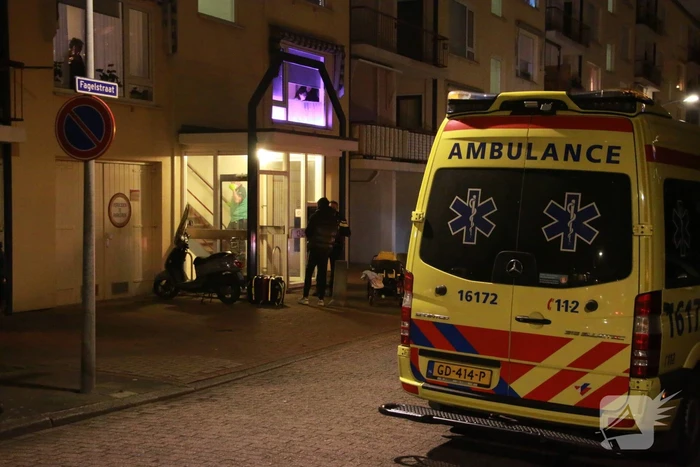 Persoon gewond na val van trap