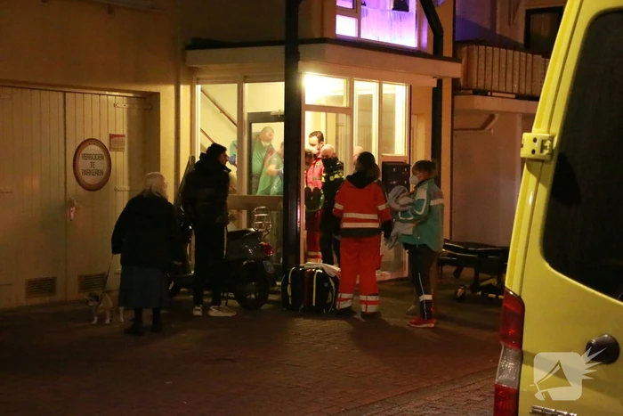 Persoon gewond na val van trap