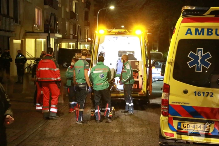 Persoon gewond na val van trap