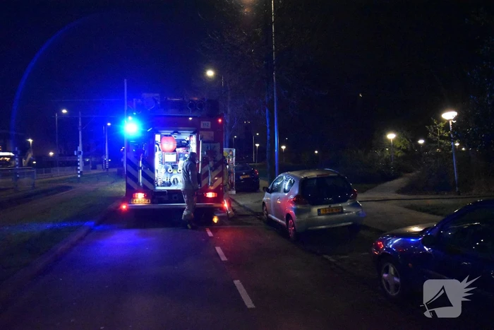 Scooter verwoest door brand