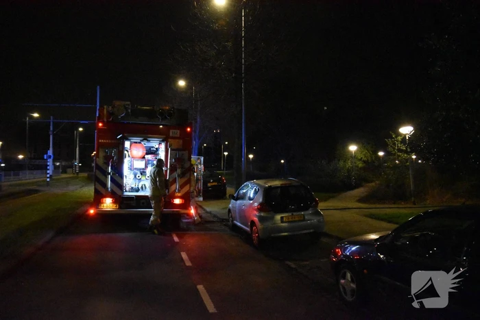 Scooter verwoest door brand