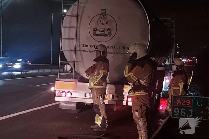 Brand in vrachtwagen snel onder controle