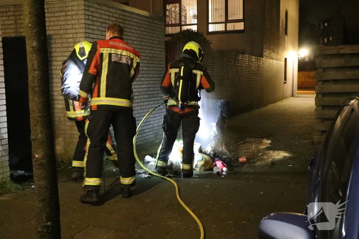 Container in brand gevlogen