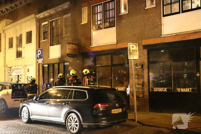 Veel rook bij brand in horecapand