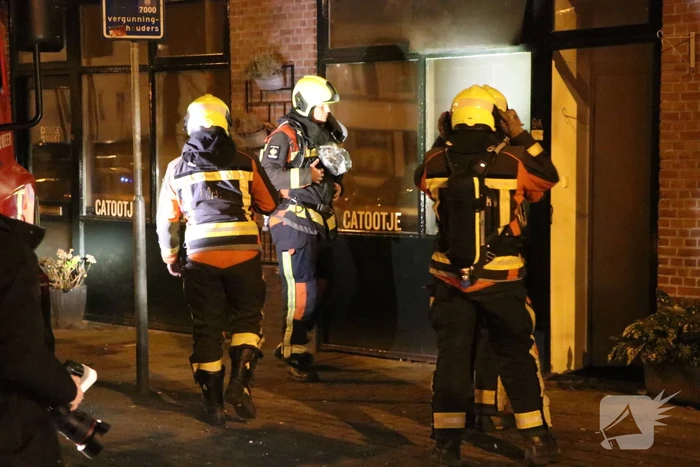 Veel rook bij brand in horecapand