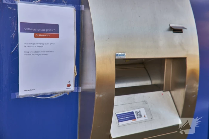 Sealbagautomaat Rabobank gesloten
