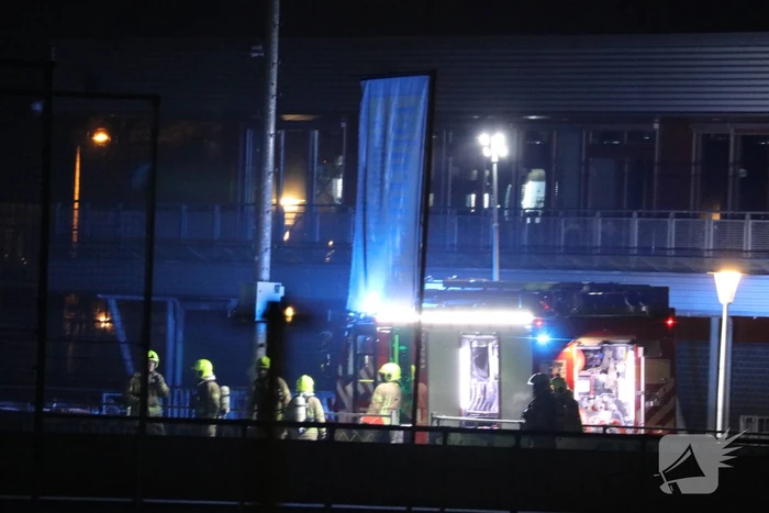 Tribune sportvereniging TOGB in brand