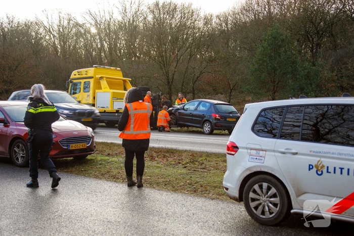 Meerdere voertuigen betrokken bij kop-staartbotsing