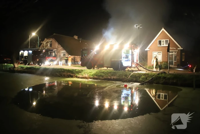Grote brand verwoest schuur