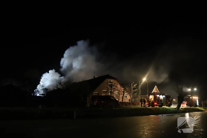 Grote brand verwoest schuur