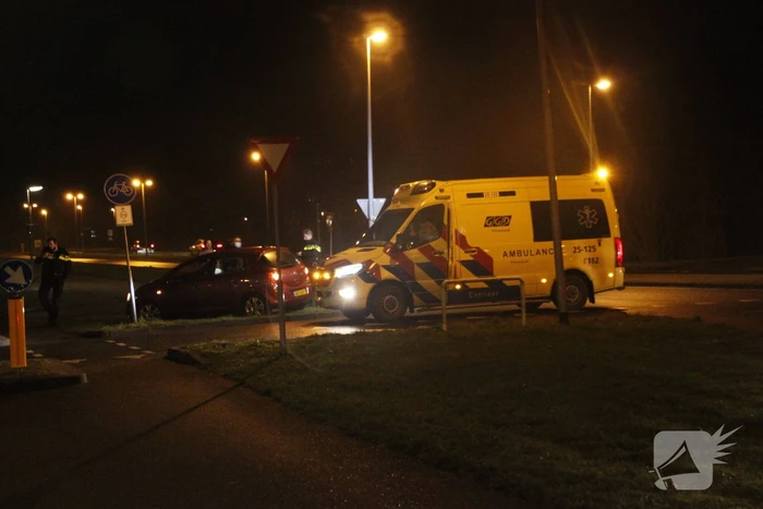 Schade na aanrijding tussen twee voertuigen