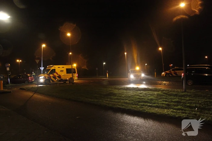 Schade na aanrijding tussen twee voertuigen