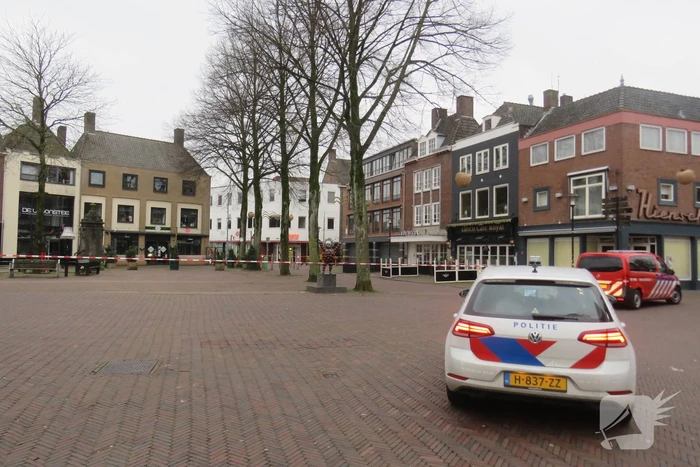 Gaslekkage in winkelstraat