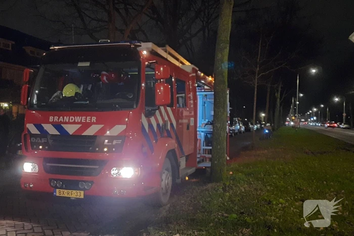 Schoorsteenbrand in woning